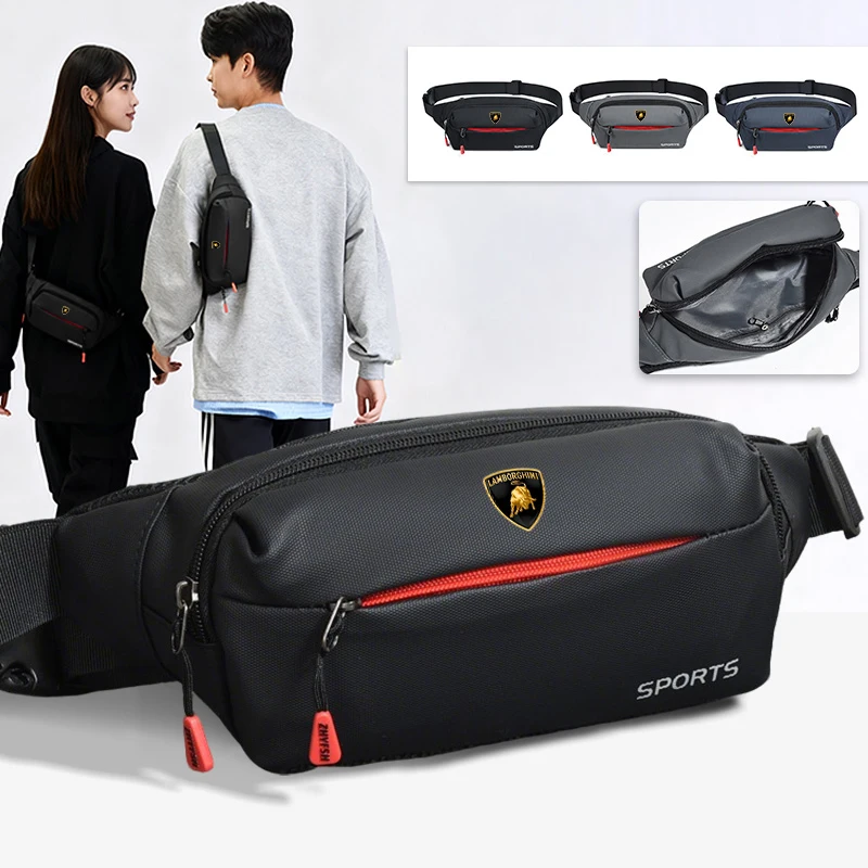 Bolso cruzado deportivo de gran capacidad para viaje informal en coche, 1 unidad, para Lamborghini LP570 LP610 Urus LP700 LP770 Gallardo Aventador