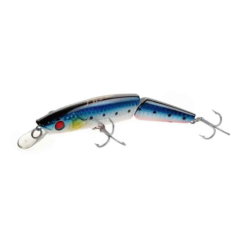

LUTAC Minnow 120mm 23g Floating 1.5m 3D Fish Eye Double Section Fish Minnow Hard Fishing Lure Fishing Hook