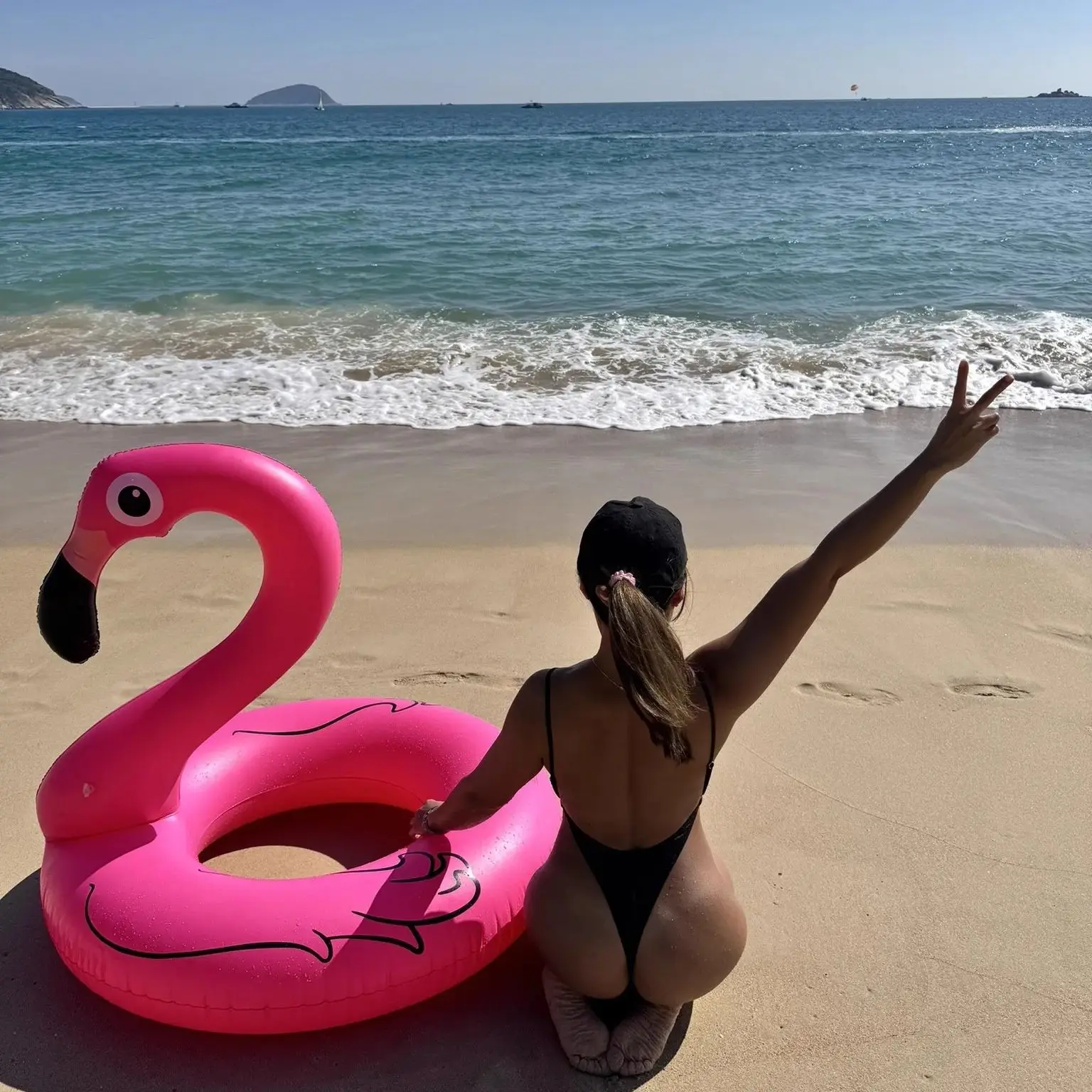 DEKA Women One Piece Hollow Backless Bikini Black Snake Print Metallic Swimsuit Swimwear Bathing Suit Beach Outfits Bodysuit Biq