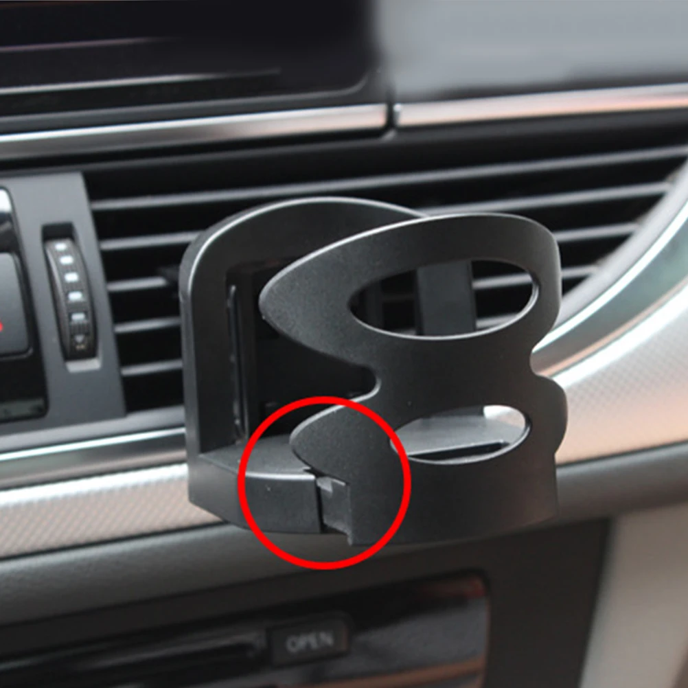 

Folding Abs Car Cup Holder Vehicle Truck Boat 57-72Mm Beverage Drink Bottle Stand Black Waterproof Mountable For Van Tractor