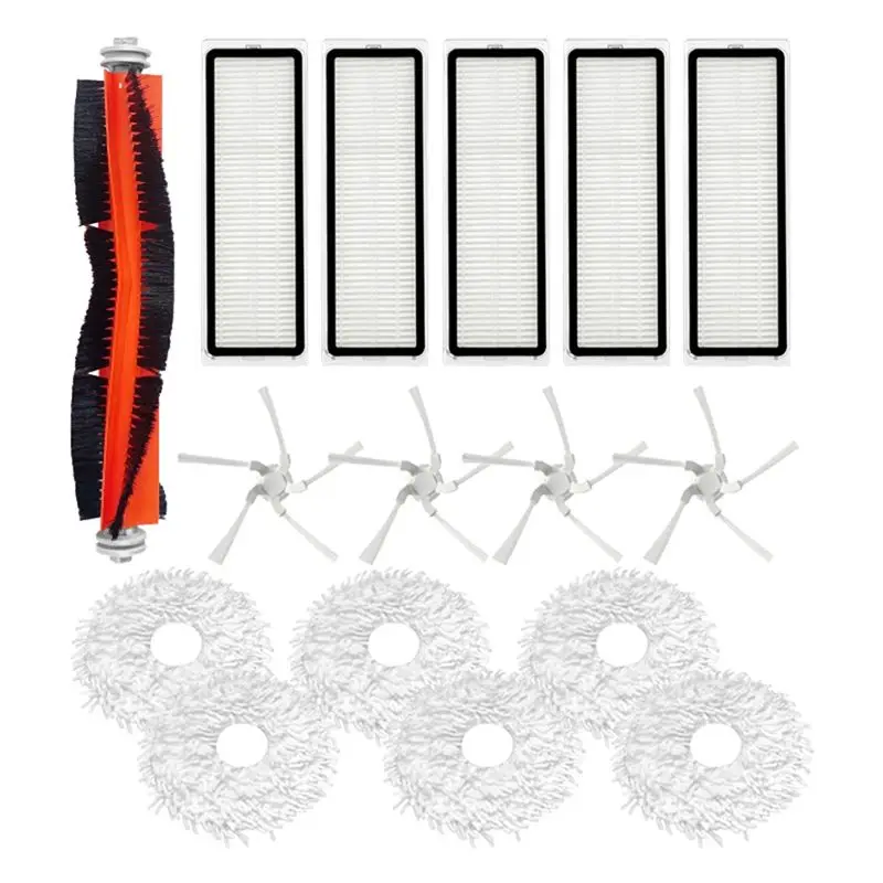 

ABUP-Main Brush Side Brush Filter Mop For Dreame Bot W10 W10pro Vacuum Cleaner Replacement Parts Accessory Kit