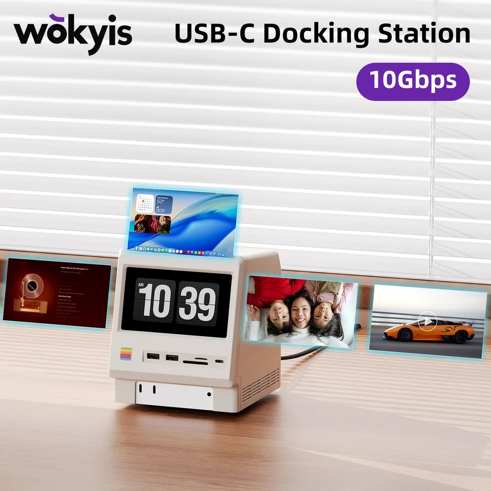 Wokyis M5 13-in-1 Docking Station For Mac Mini 8TB Hard Drive
