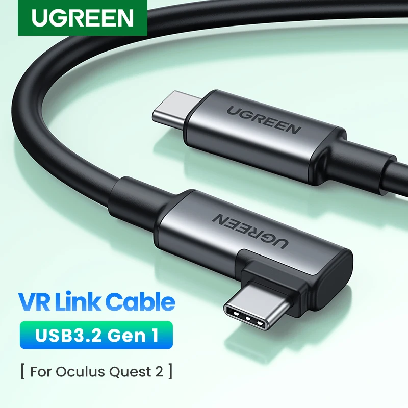 UGREEN USB C Link Cable for Quest 2 Headset VR USB C 3.2 Gen1 High Speed 5Gbps 5m Charging Cable 60W USB C to USB C VR Link Cord