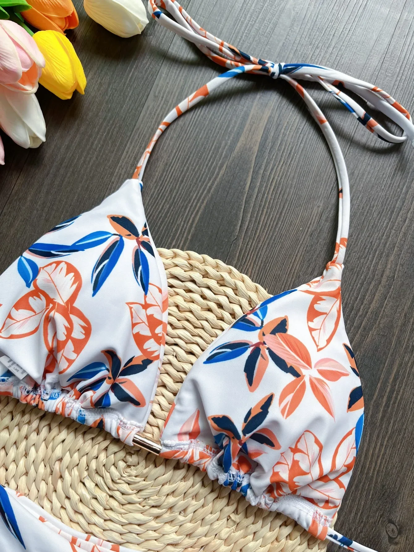 RUOTONSEPT 2024 New Sexy Print Bandage Bikini Set Women's Swimsuit Two-piece Triangle Swimwear Bathing Suit Brazilian Biquinis