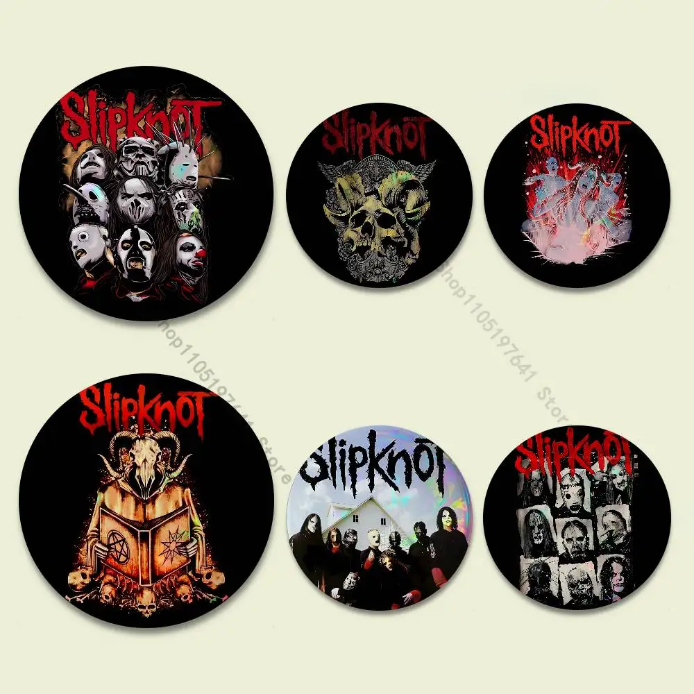 

Rock Slipknot-ES Band Badges Button Round Creative Pin Brooch Badge Bag Decor Fans Collect Friends Gifts