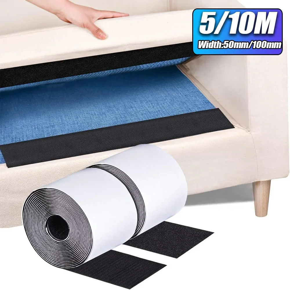 

Adhesive Hook Loop Tape Heavy Duty Carpet Anti Slip Rug Gripper Couch Cushion Grip Bulk Sticky Straps Wall Hanging Strips