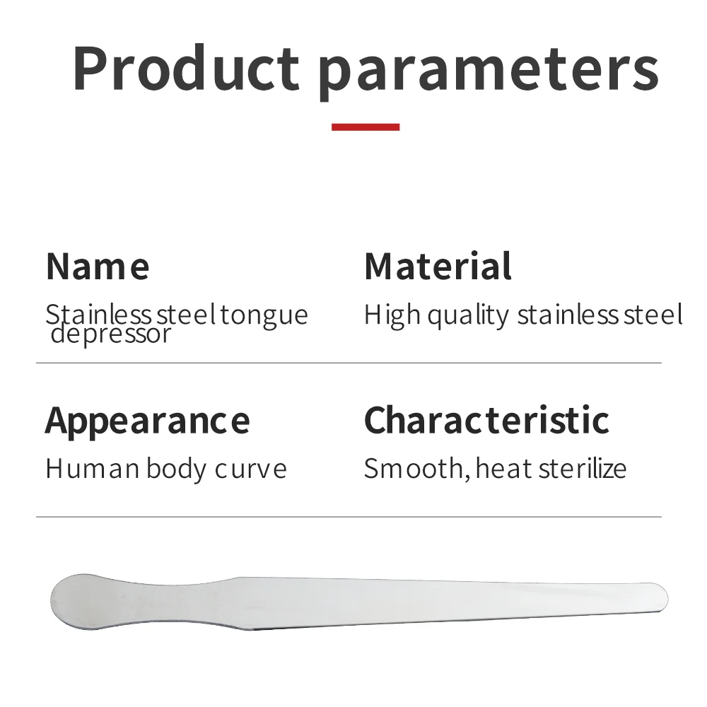 خافض لسان من الفولاذ المقاوم للصدأ ، ملعقة شمع طبي ، طقم عصي خافض لسان ، معدات فحص الفم ، رعاية طبية للطبيب