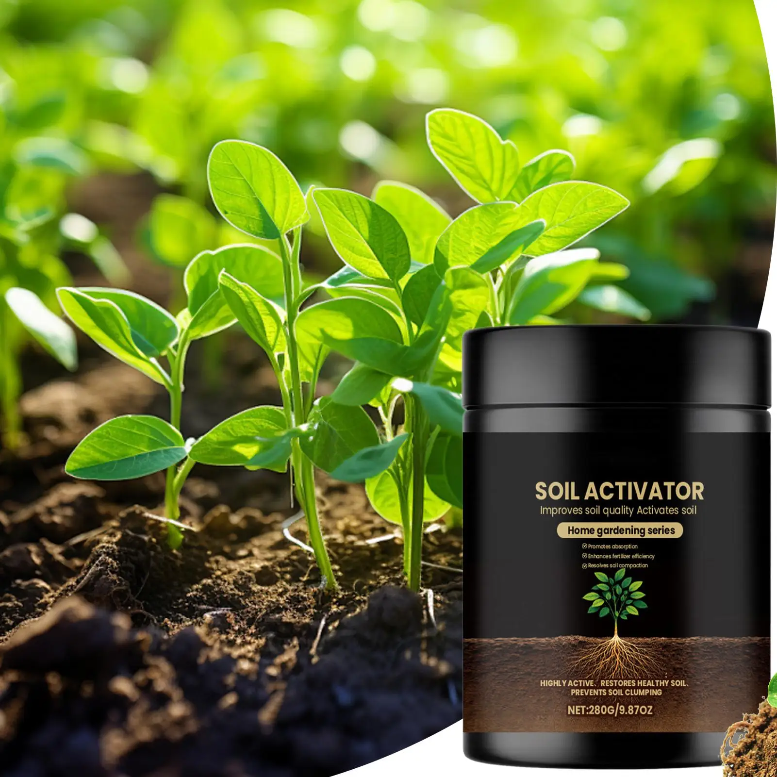 Soil Activator Improve Soil Quality Promote Absorption Enhance Fertilizer Effect Resolve Soil Compaction Nutrients Supplement