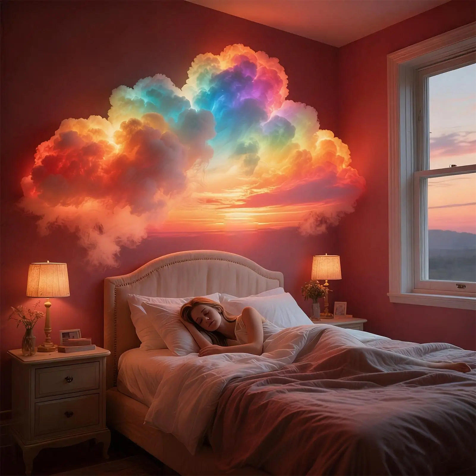 1pc 3D Thunder Cloud LED Ambient Light Remote and APP Control DIY Color Changing Light lamp for Game Room Party Club