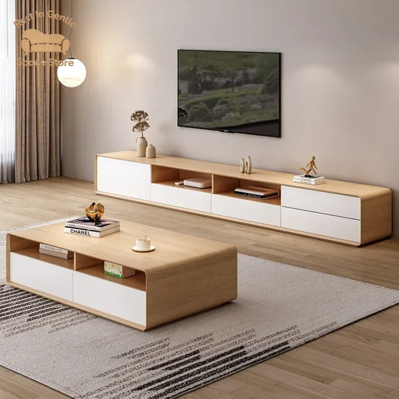 Cheap Simple Tv Room Rack Furniture Luxury Unit Cabinet Stand Living Floor Multifunction Home Table Drawer Modern Stands Nordic