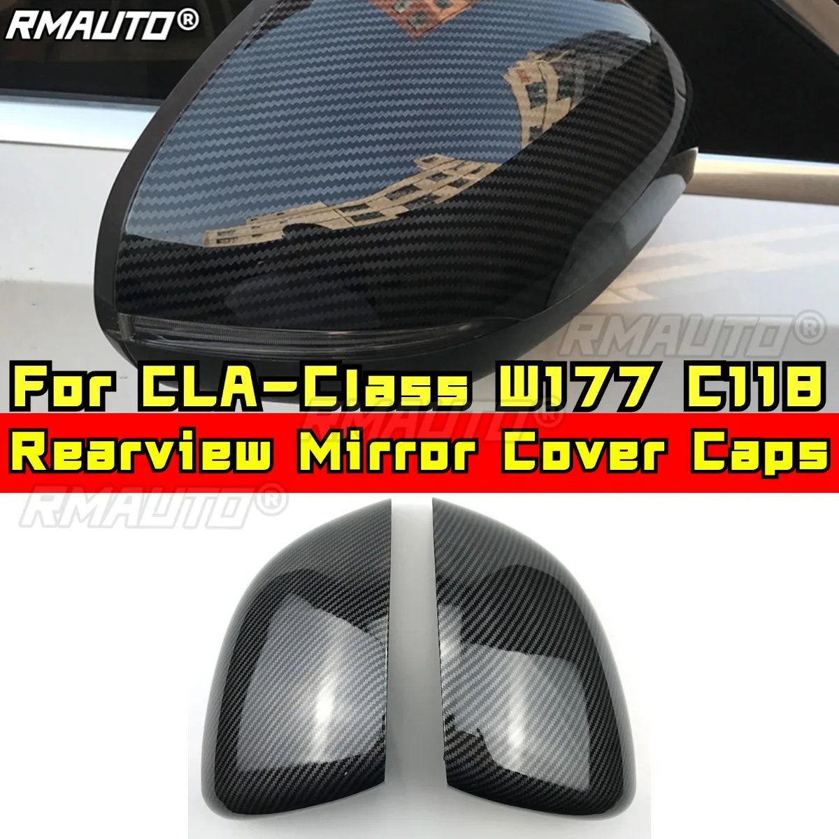 

Для Mercedes Benz CLA-Class W177 C118 кузовный комплект, крышки зеркал заднего вида, колпачки для боковых зеркал, автомобильные аксессуары