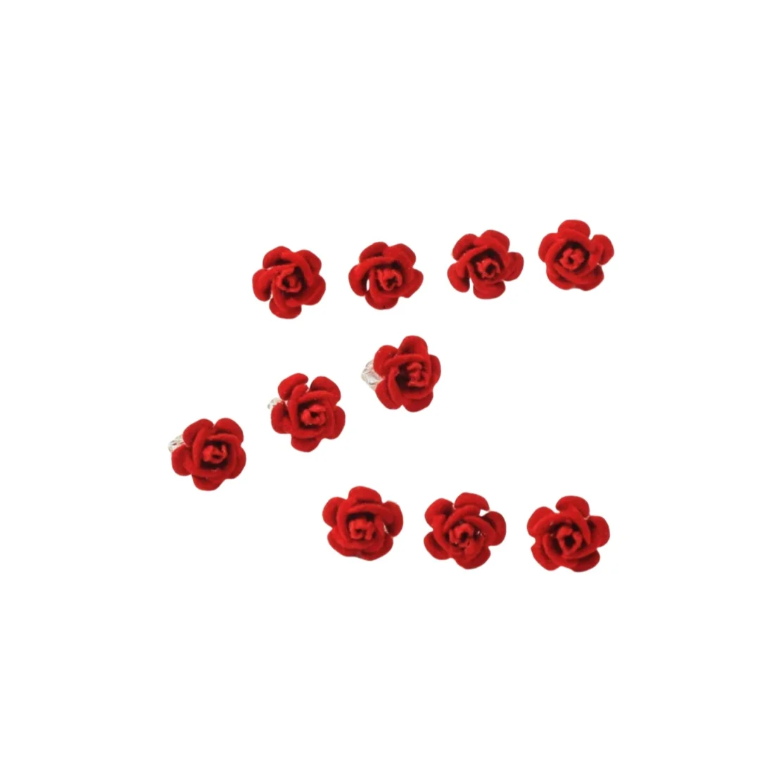 10 قطع مشبك شعر وردي لهدية عيد الحب هدية عيد الأم لإكسسوارات الشعر المجدولة النسائية