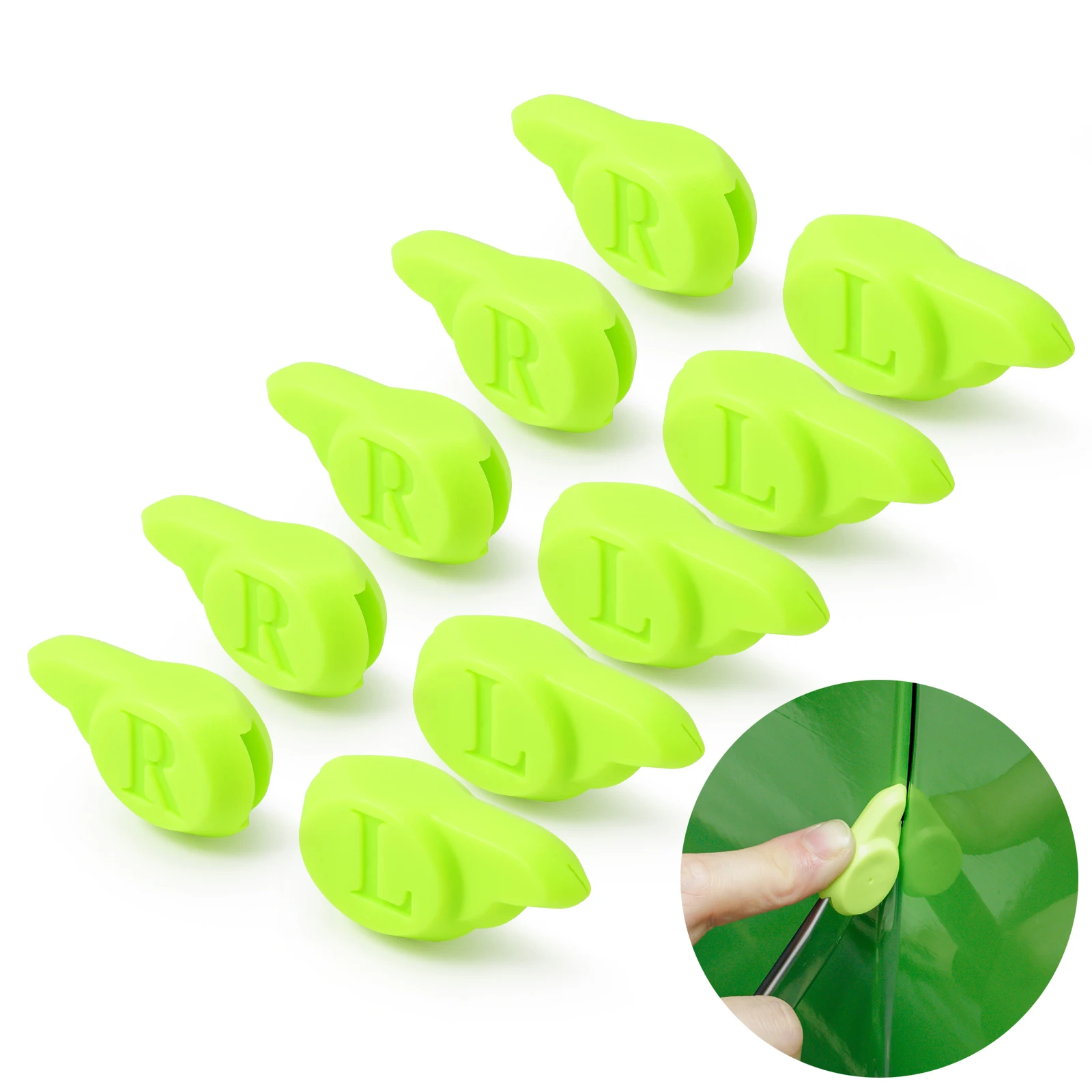 EHDIS 5-Pair Utility Carving Knife Guided Cutting Protector Art Knife Cutter 9mm Blade Safety Cover for Wrap Film Edge Trimming