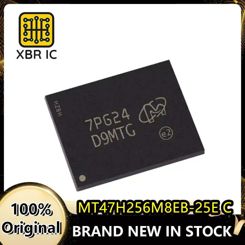 (2/20 pieces) MT47H256M8EB-25E C FBGA-60 Silkscreen D9MTG Memory IC Chip Electronics Brand New Original Fast Shipping