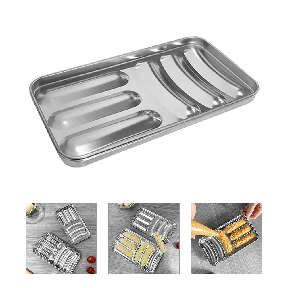 

Stainless Steel Baby Food Sausage Mold for DIY Hot Dog Bread Pan Molds Long Bread Forms Loaf Pan Meat Tools Kitchen Utensils