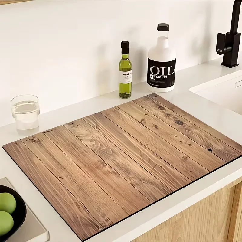 

Салфетка для сушки посуды с рисунком под дерево, высоковпитывающая, для кухонных шкафов, столов и кофе