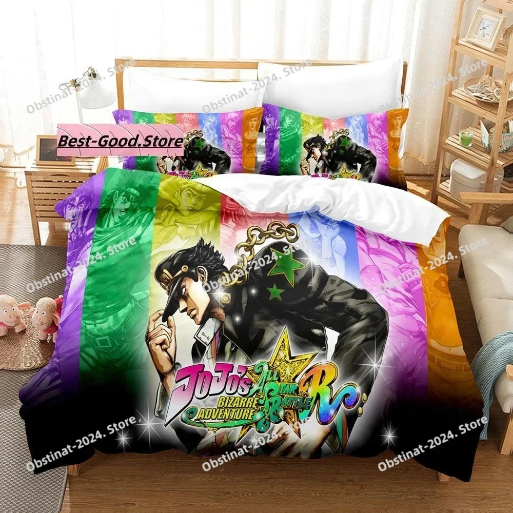 Fashion JoJo Bizarre Bedding Set Printed single Comforter Quilt Bed Cover Duvet Cover Pillow Case 3 Pieces Sets Kids Adult Size
