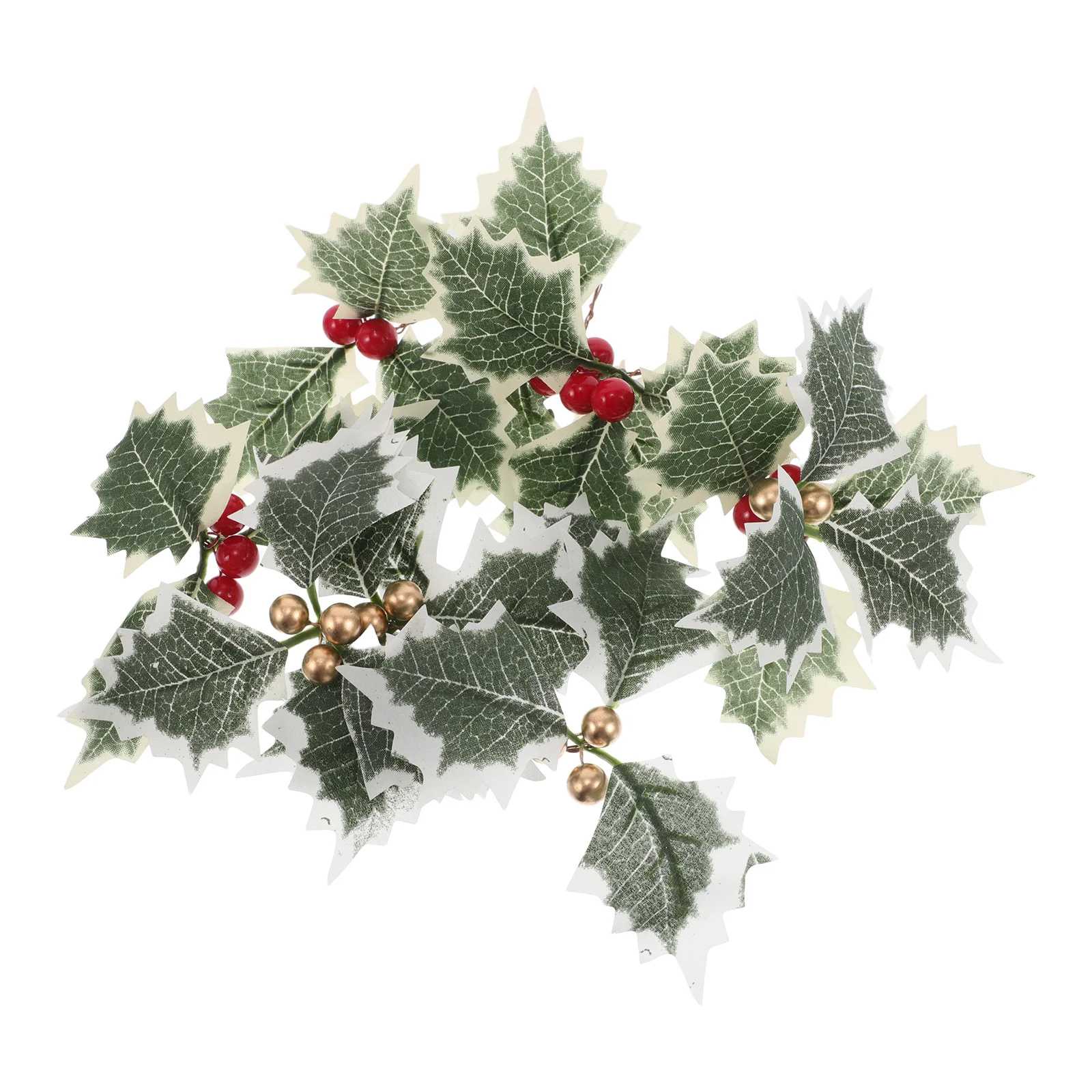 

10pcs Christmas Artificial Berry Leaf Picks Realistic Greenery For Garland Tree Decor Holiday Party Wedding Home Decoration Fake