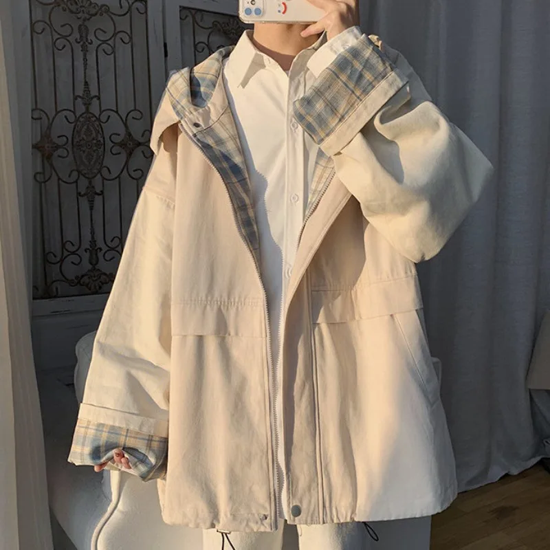 

Весенняя куртка Harajuku 2024, женская корейская уличная одежда большого размера, винтажное потертое джинсовое пальто унисекс, одинаковая верхняя одежда для пар