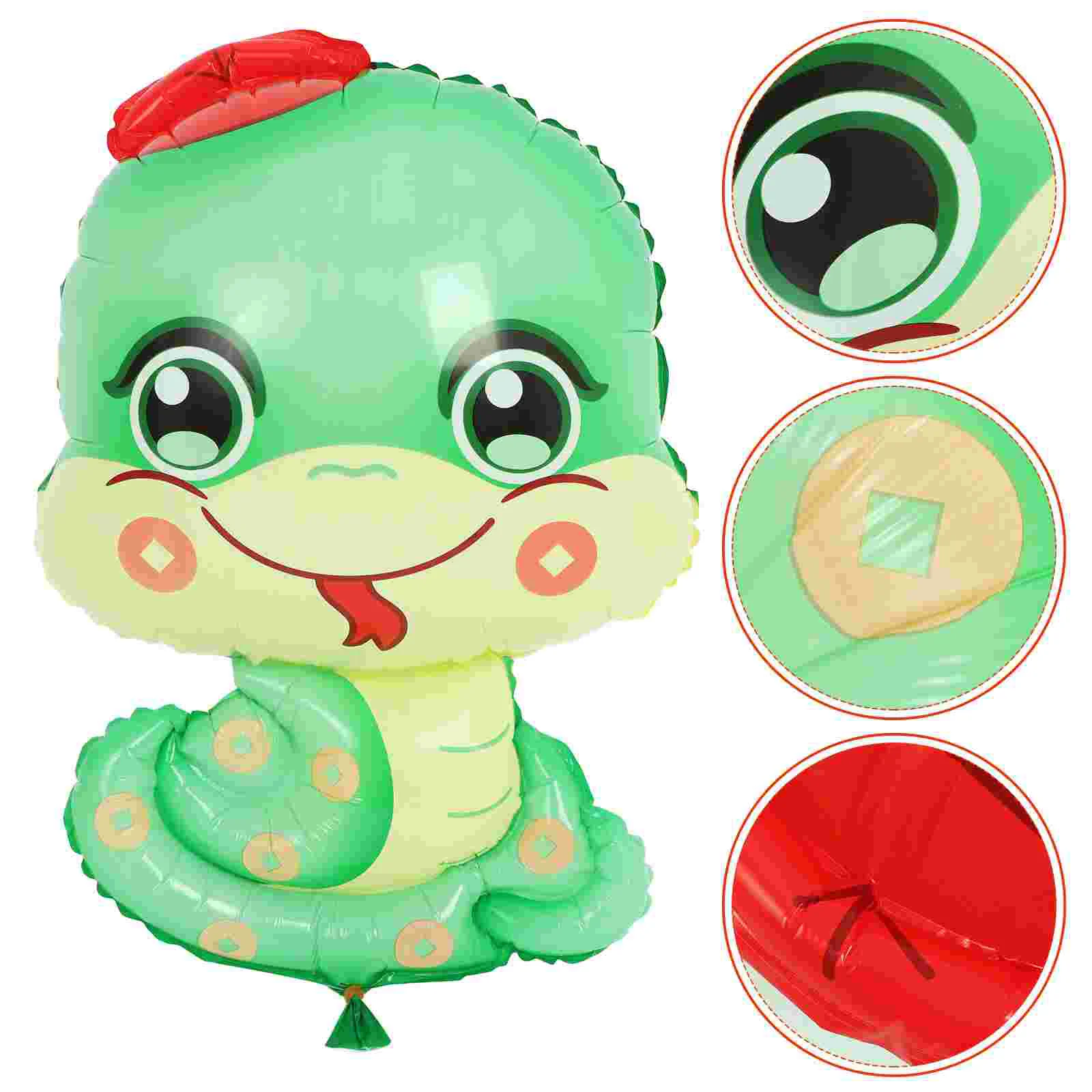 

10 Pcs Balloons Snake Sculpture Decoration Decorations Mini Figurine New Year Party Figure Green Anniversary Baby