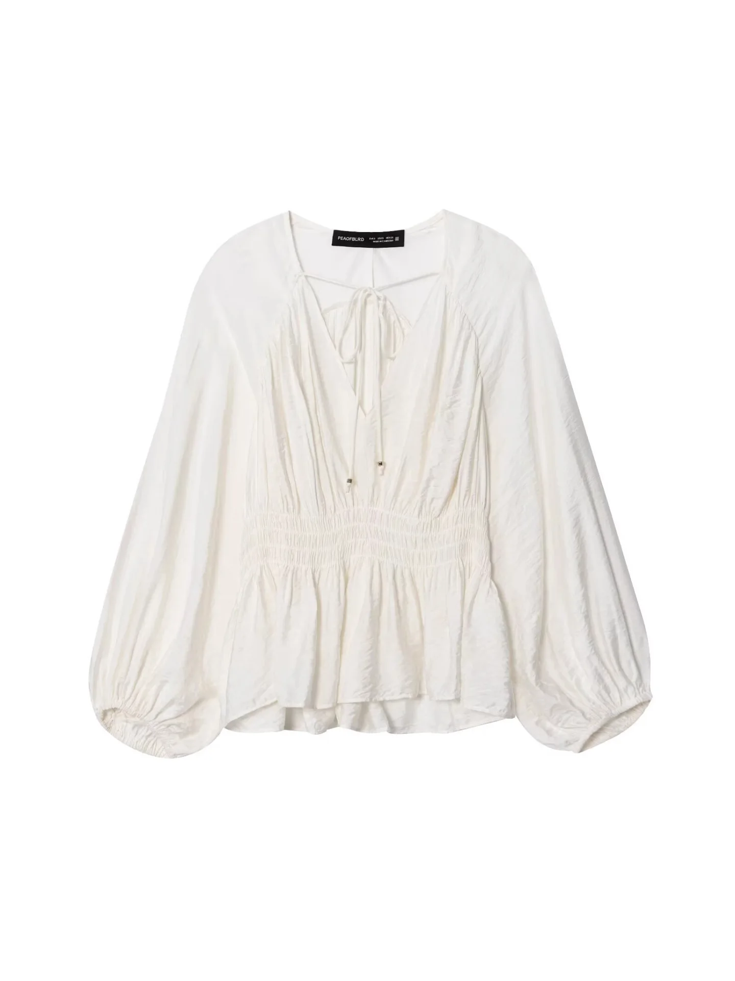 جديد الخريف أزياء عارضة طويلة الأكمام الخامس الرقبة مطوي بلون فضفاض صالح الدانتيل متابعة قميص للنساء، 2 ألوان