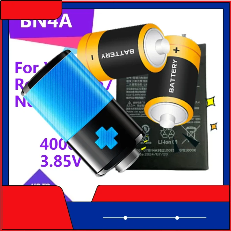 

BN4A для Xiaomi Redmi Note 7 Note 7 Pro M1901F7C Аккумулятор 3,85 В 4000 мАч / 15,4 Втч Аккумулятор для мобильного телефона