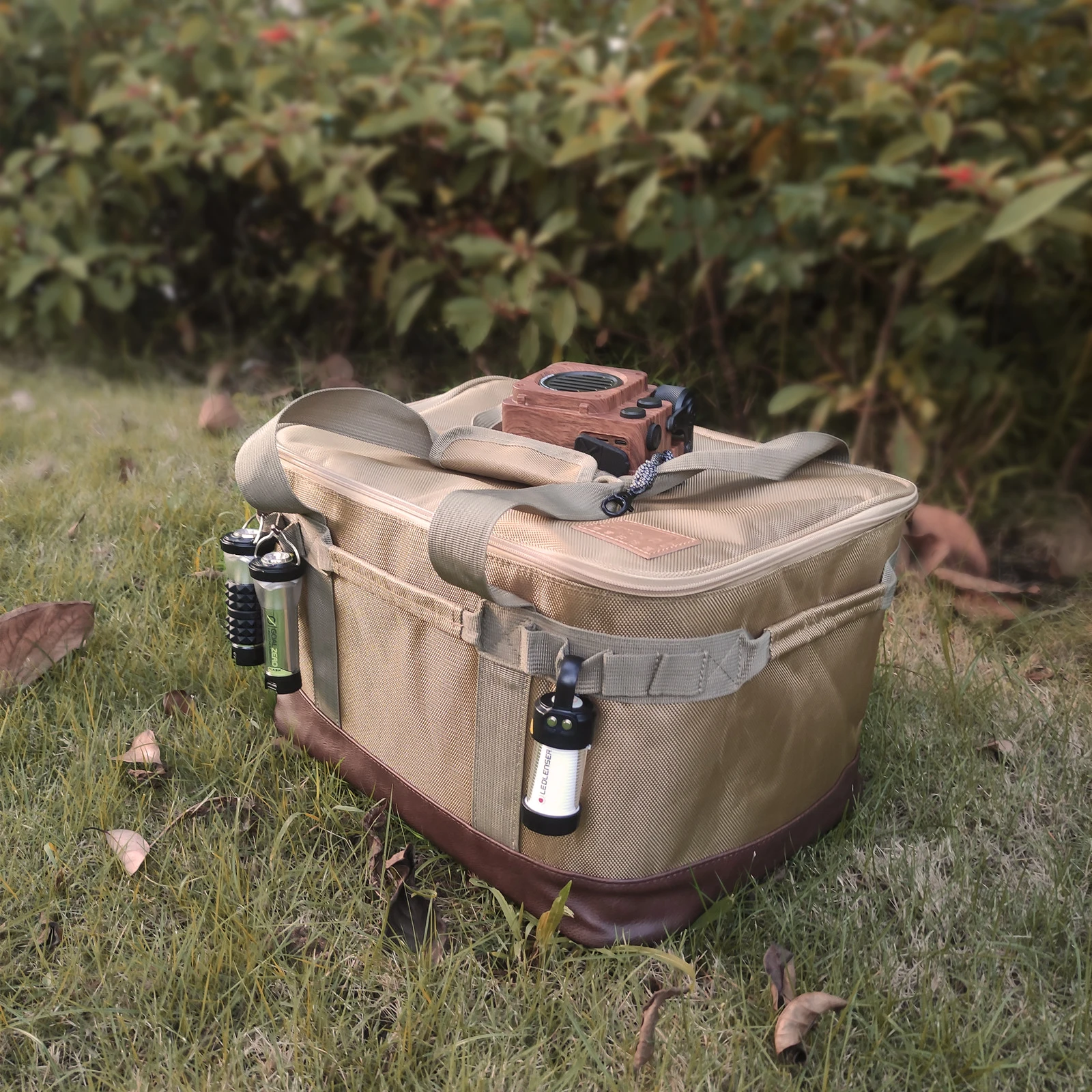 Outdoor Camping Picnic Bag Storage Bag Picnic Hiking Meal Bag Large Storage Lamp Tableware Bag 캠핑가방 캠핑용품 Picnic Camping Supplies