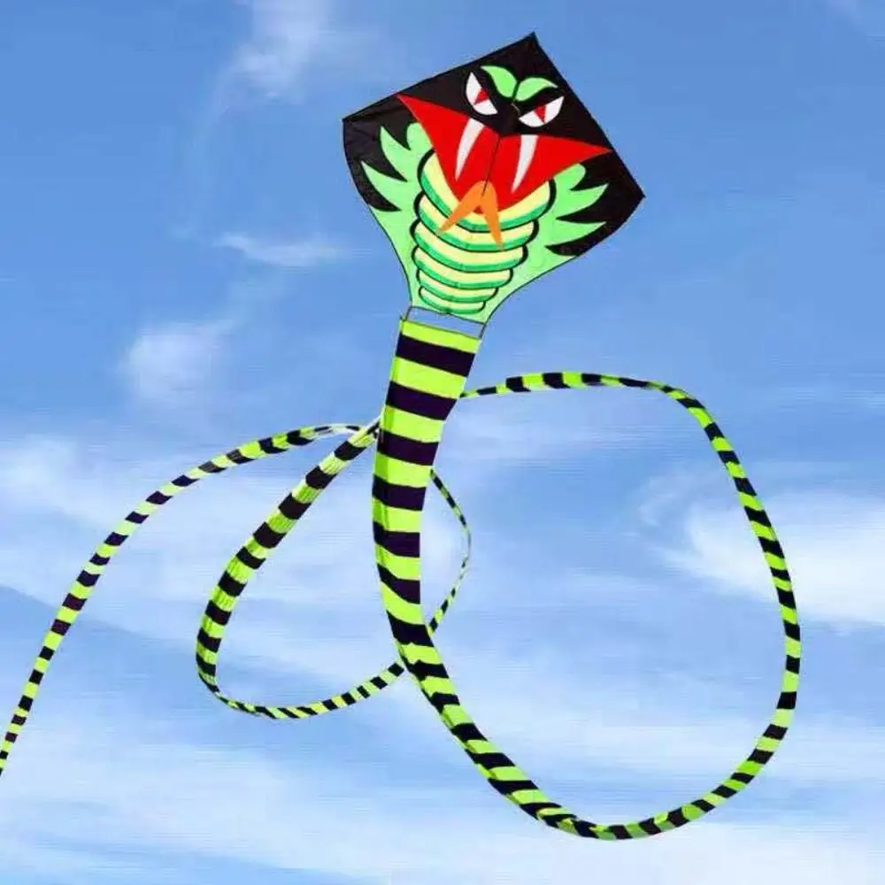 من السهل الطيران 10 متر ثعبان طائرة ورقية ذيل طويل ثعبان قوة 10 متر كوبرا طائرة ورقية 100 متر طائرة ورقية سلسلة جيدة تحلق الحيوان الرياح طائرة ورقية متعة الرياضة
