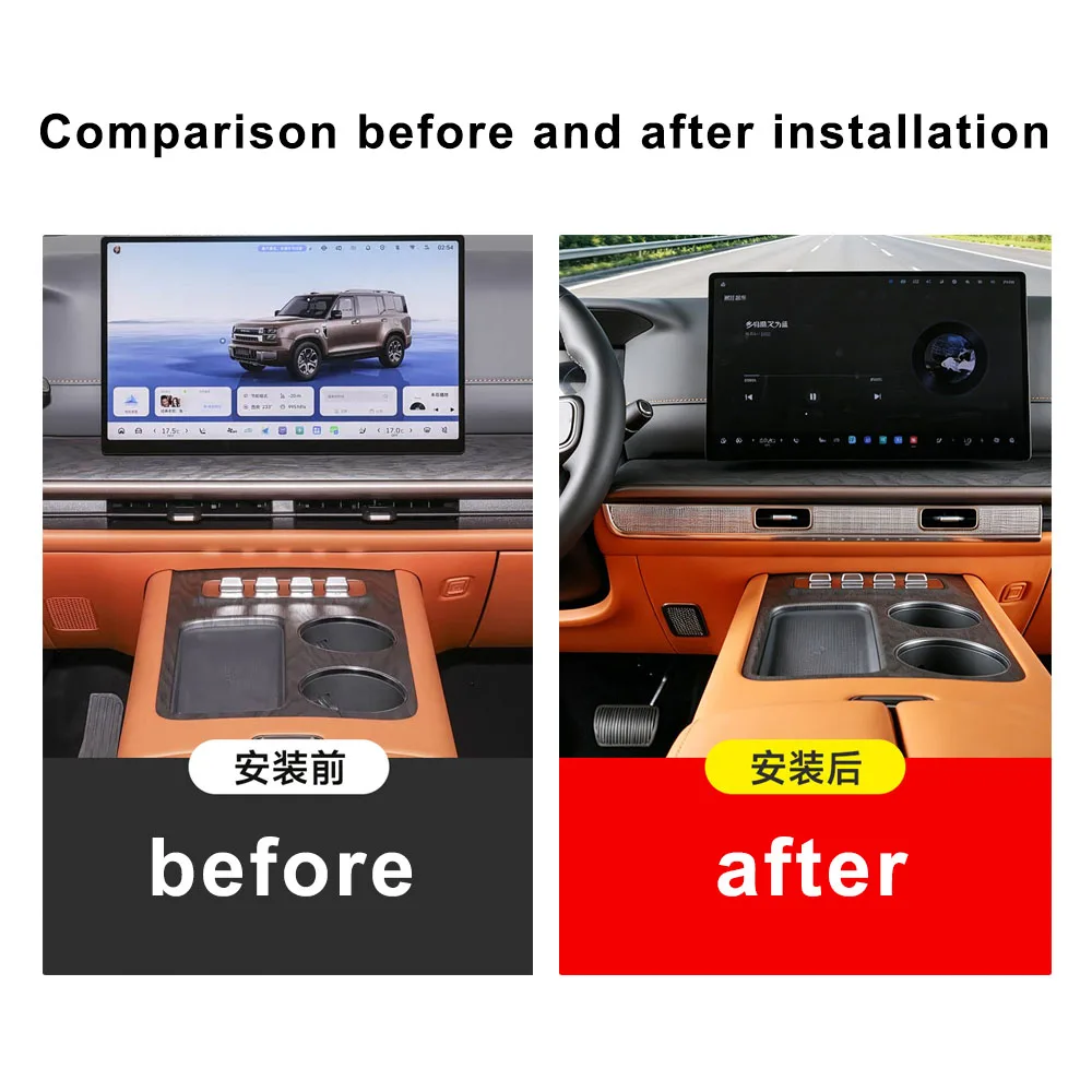 Fit For GWM H10 HAVAL H10 Central Air Conditioning Outlet Mask Automotive Parts  Anti Blocking Stainless Steel Decorative Cover