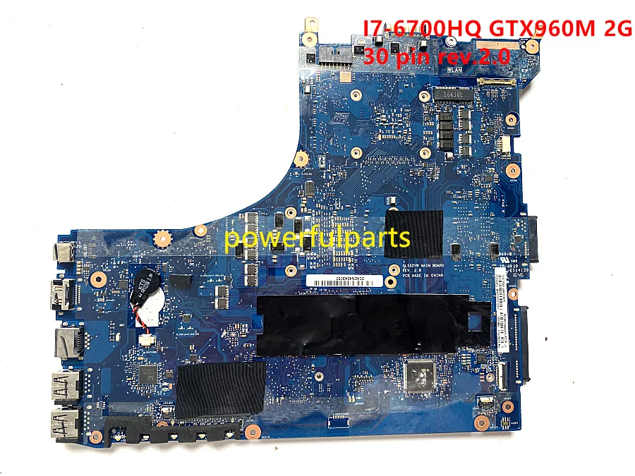 Imagem -02 - Placa-mãe do Portátil para Asus Gl552vw 100 Trabalhando I76700 Cpu Gtx960 Gráfico 2gb Junto Rev.2.0 Porta de Tela 30 Pin