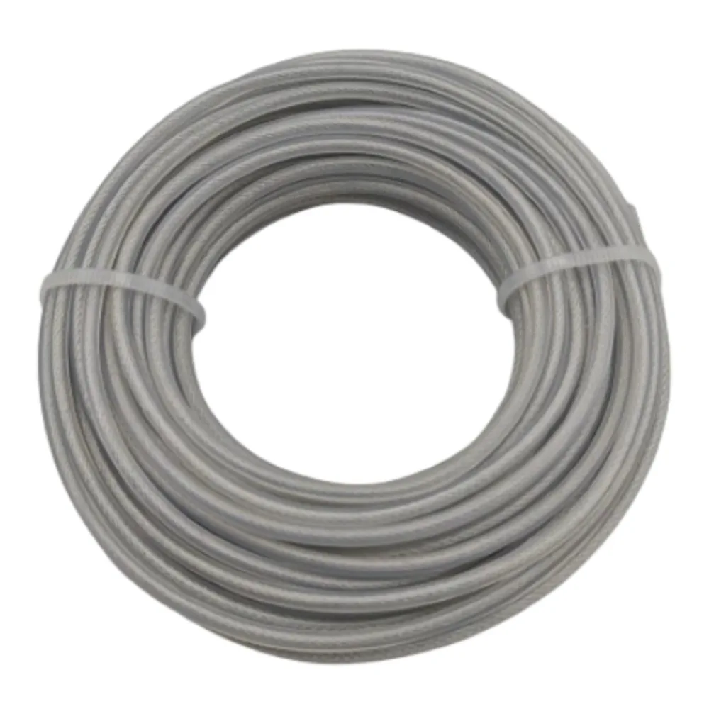 3mm*15m Steel Wire Nylon Grass Trimmer Line Round Brushcutter Trimmer Rope Lawn Mower Replacement Garden Back Yard Tools