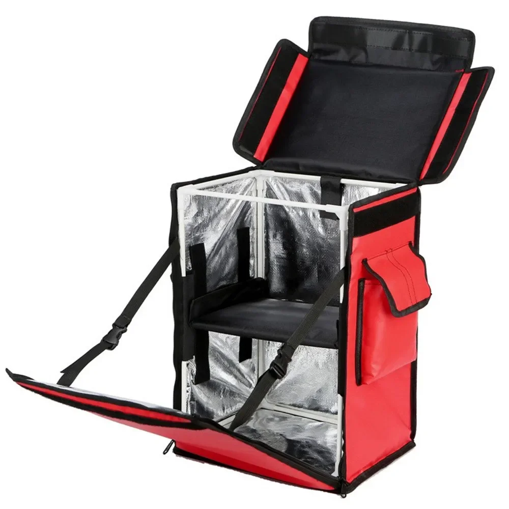 42L Takeaway Box Meal Delivery Insulated Bag Separate Backpack Insulation Refrigerator Fresh Handbag Waterproof Tinfoil Suitcase