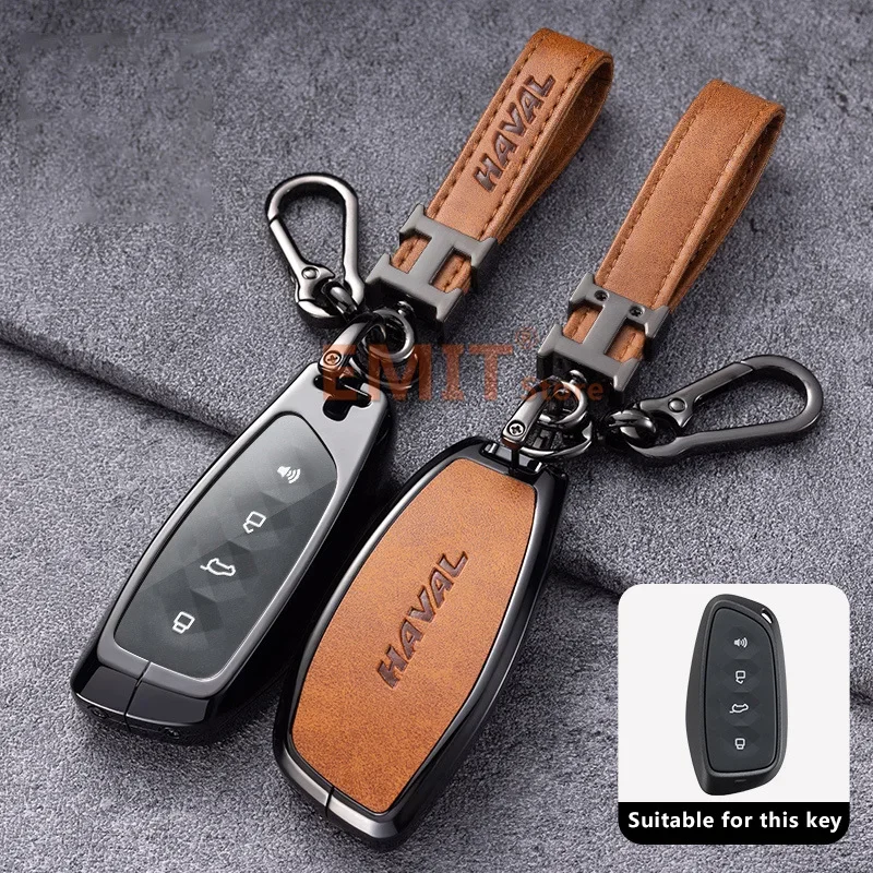 Zinc Alloy Car Key Case for HAVAL Hover XY H6 Dargo M6 H9 H6S F7 F7X Jolion X DOG H2 H3 H5 H7 H8 M4 F7H H2S Remote Cover Shell