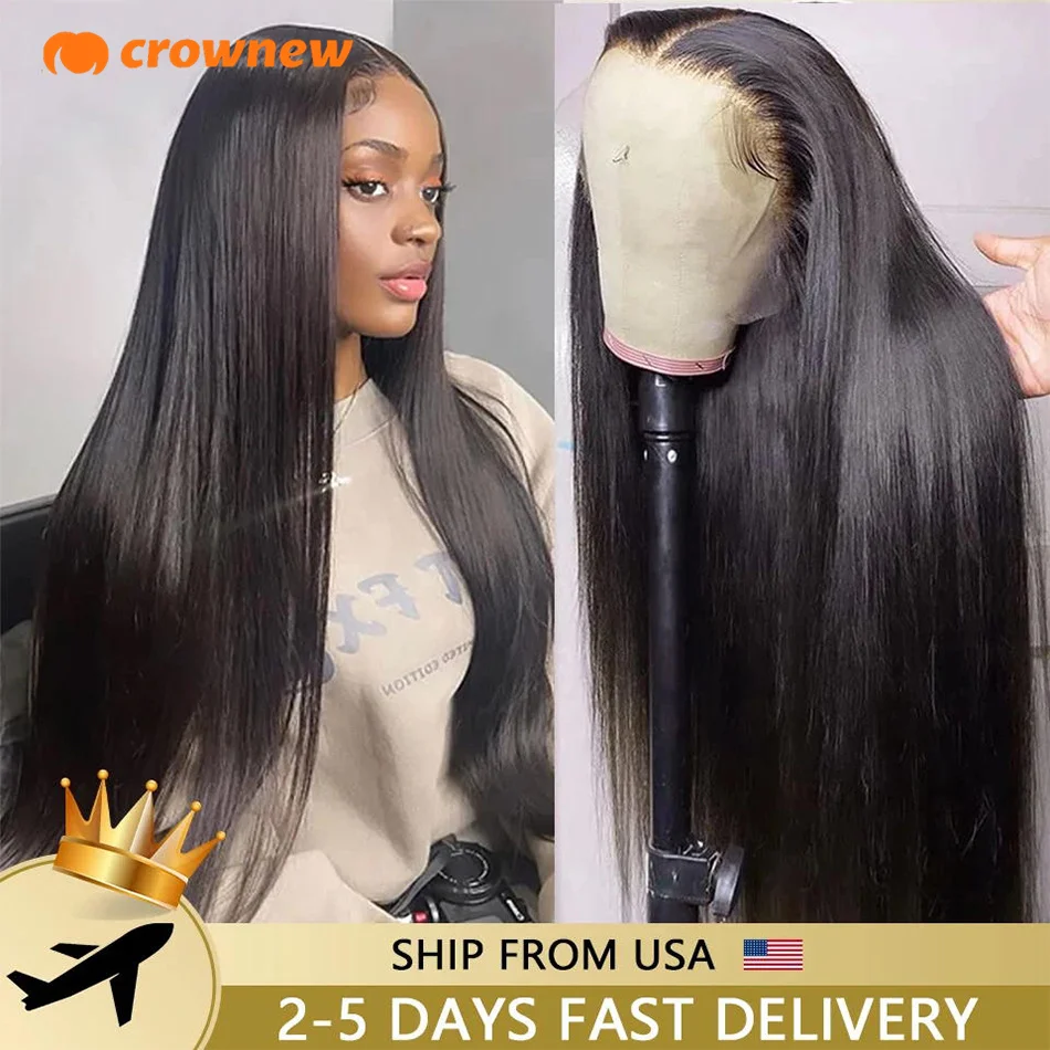 

Bone Straight 13x4 Lace Frontal Human Hair Wigs Straight hd Transparent Lace Front Closure Wig Brazilian For Women