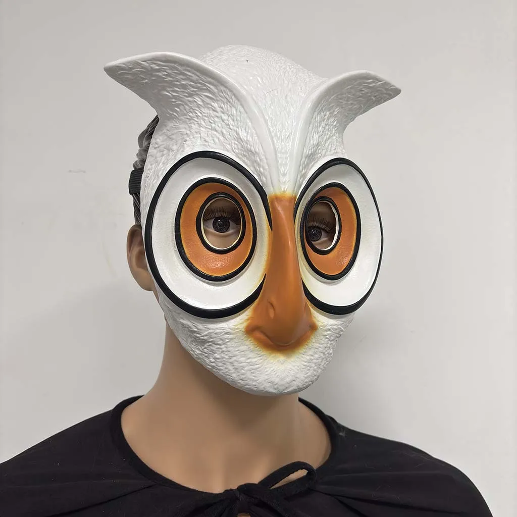 Eulen-Vollgesichtsmaske aus Latex, Tiermaske für Halloween, Maskerade, Karneval, Kostümparty, Cosplay-Requisite für Erwachsene – Detail 3