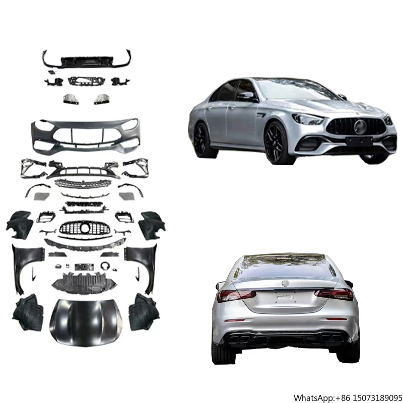 

CLY Bumper Car Body Kit for E Class W213 Upgrade Wide E63 With Bumper Fender Grille Diffuser Exhaust Pipe