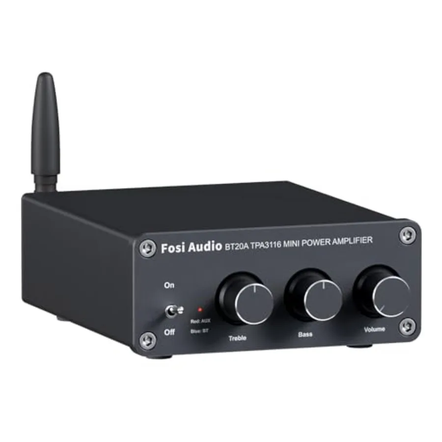 

BT20A Bluetooth-стереоусилитель, 2-канальный усилитель для домашнего аудио, компонентный усилитель для пассивных колонок, мини-усилитель класса D, 200 Вт