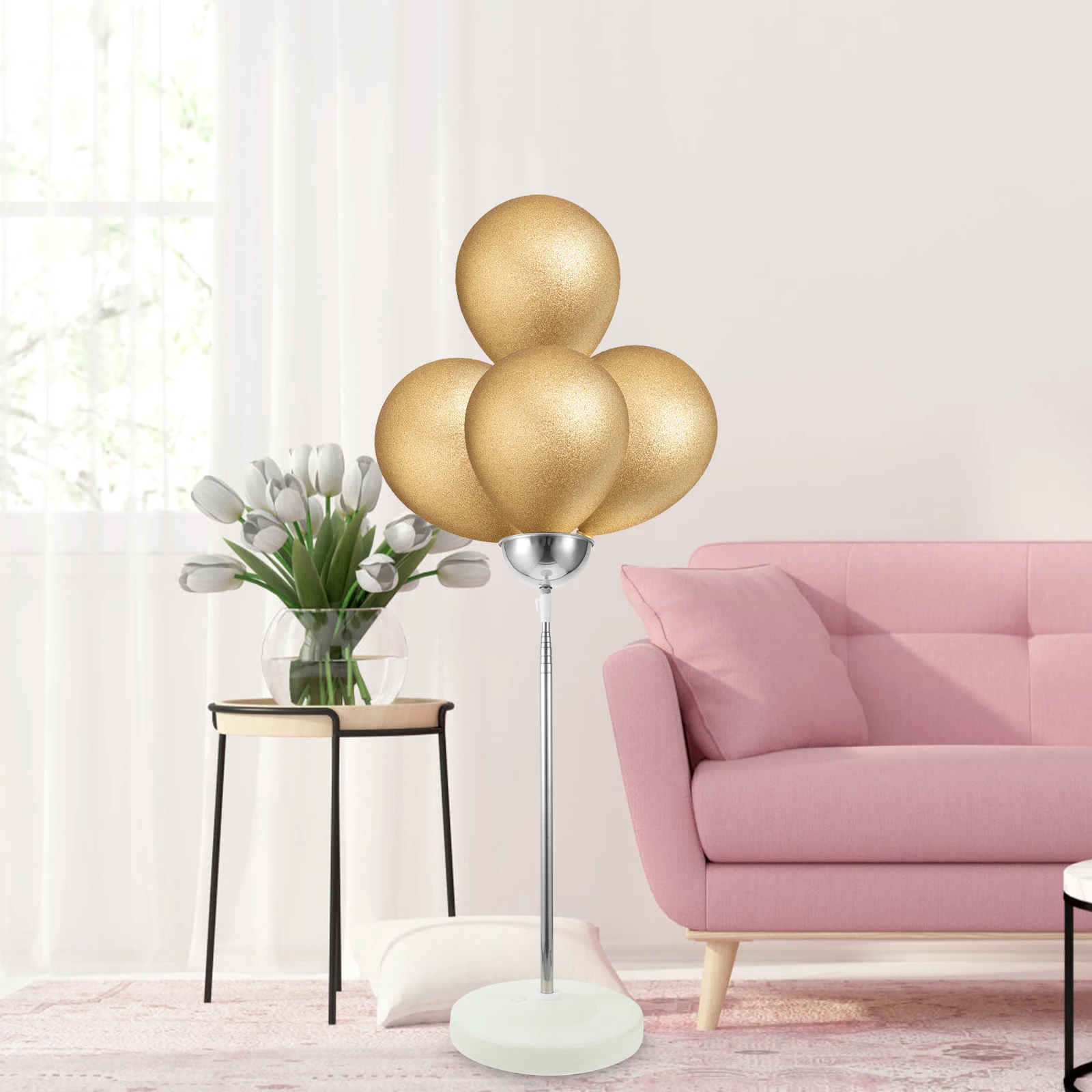 

Clear Balloon Column St Kit Wedding Baby Shower Holder Telescoping Pole Plastic Metal Reusable DIY Decorations Balloon St