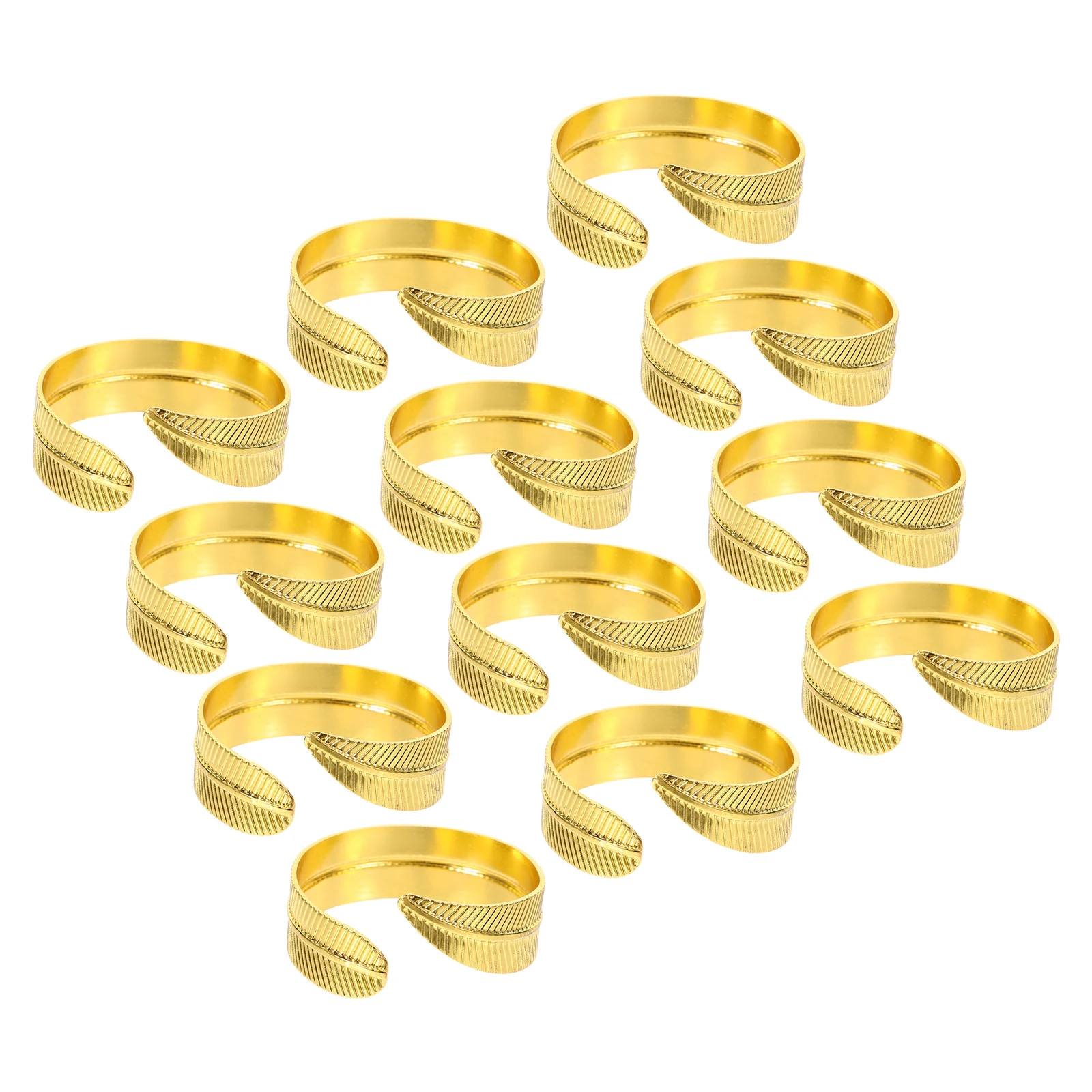 

12Pcs Metal Napkin Rings Creative Napkin Holders for Dining Party Wedding Table Serviette Ring Decoration Serviette Ring