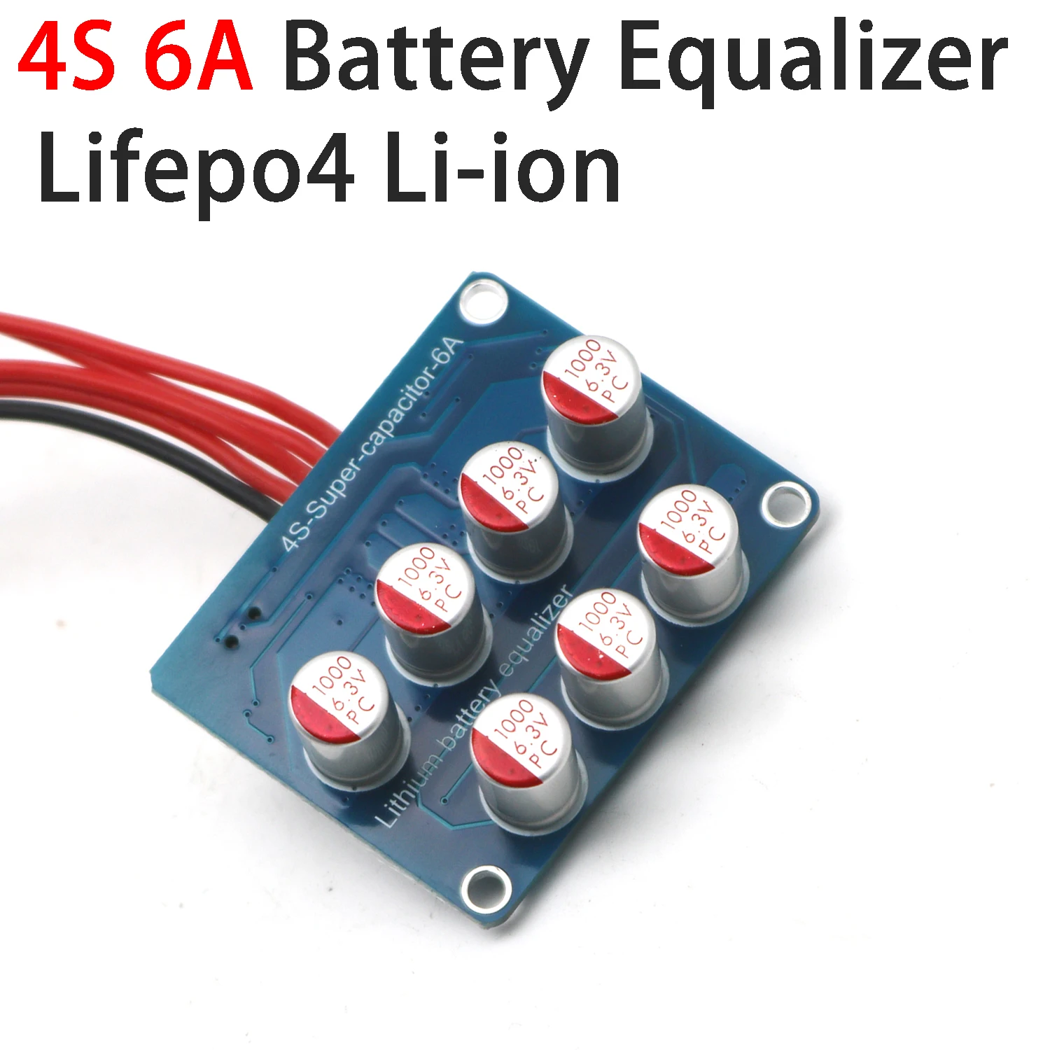 6A 4S Active Equalizer Lifepo4 Li-ion Lithium Battery Balancer Energy Transfer Balancing Board F/ 4 Strings 12V BMS Protection