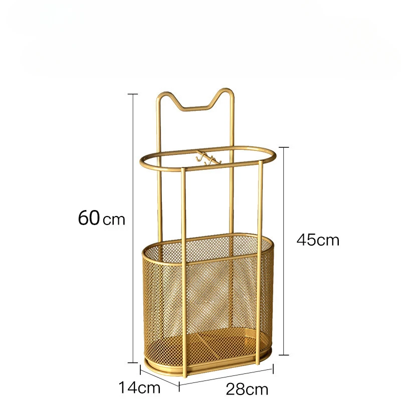 

Wrought Iron Living Room Umbrella Stands for Bathroom Balcony Umbrella Storage Box Simple Modern Small Apartment Umbrella Barrel