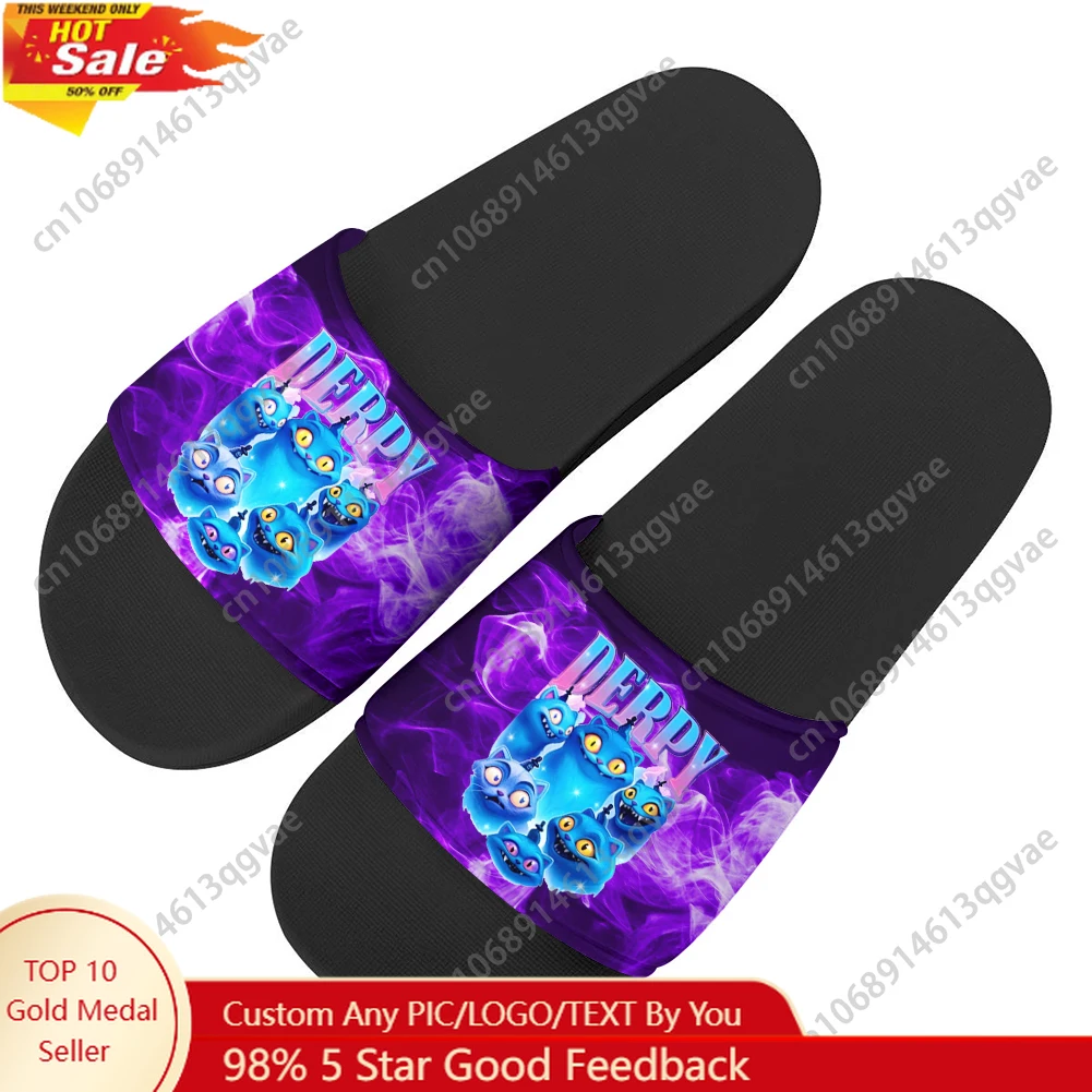 

Derpy Tiger Slippers Home Water Shoes Mens Womens Beach Pool Summer Slipper