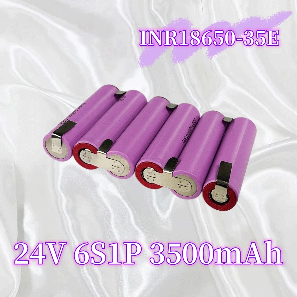 7.4V-24V série navázání 18650 baterie pack, INR18650-35E 3500mah 24V šroubovák  přizpůsobené baterie