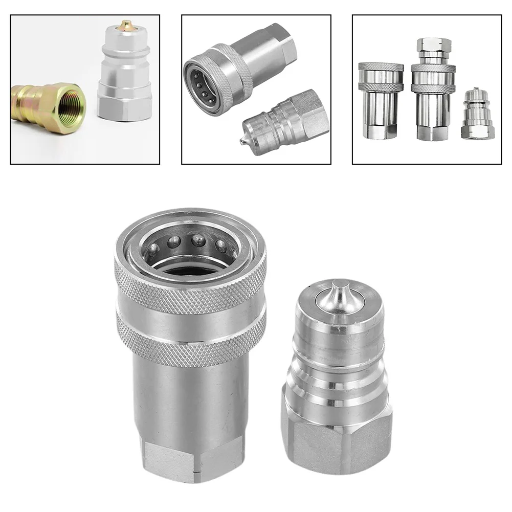 ISO7241-A Quick Release Fitting Hydraulic Coupling Connector NPT 1/2