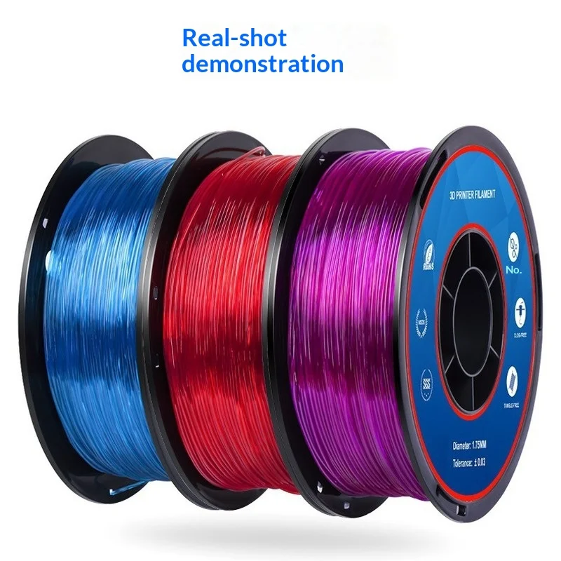 lanbo-1kg-330m-tpu-3dプリンター用フィラメント-175mm。柔軟性があり、弾力性と柔らかさに優れ、fdm方式の柔軟な3dプリントプロジェクトに適した、優れた耐久性を持つ素材。