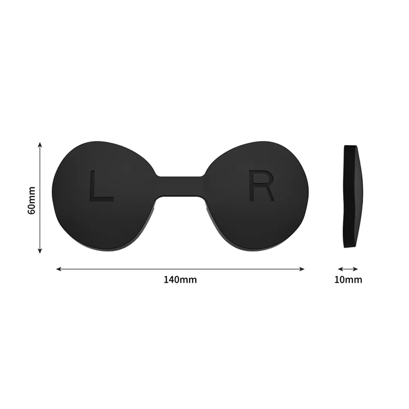 نظارات الواقع الافتراضي غطاء سيليكون سميك خوذة عالية الجودة غطاء عدسة حماية الغبار لـ Metaquest 3S