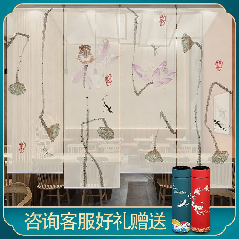 

Office shutter Chinese soft gauze curtain fog gauze shade