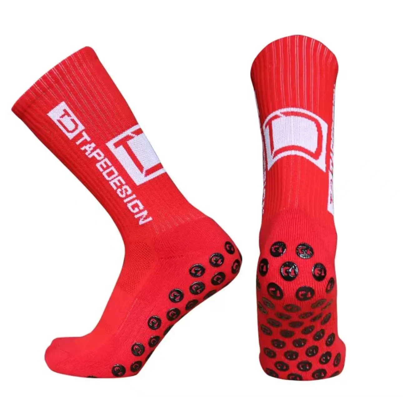 Calcetines deportivos antideslizantes para fútbol, medias de tubo para deportes al aire libre, Fondo de toalla, ciclismo, absorción del sudor, ventilación, 3 pares