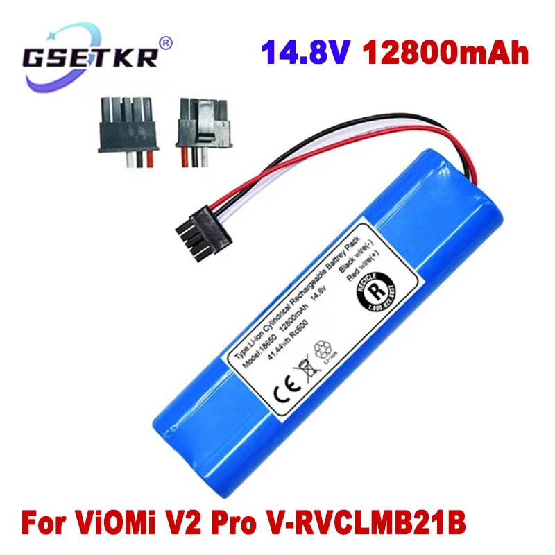 

14.8V 12800mAh 100% New Original Battery Pack for VIOMI V2Pro V-RVCLMB21B STYJ02YM Robot Vacuum Cleaner