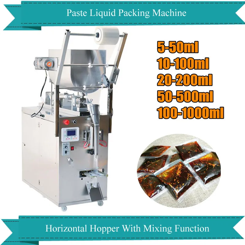 

Automatic Quantitative Paste Packing Machine For Chili Oil Sauce Seasoning Water Honey Sesame Packaging Machine